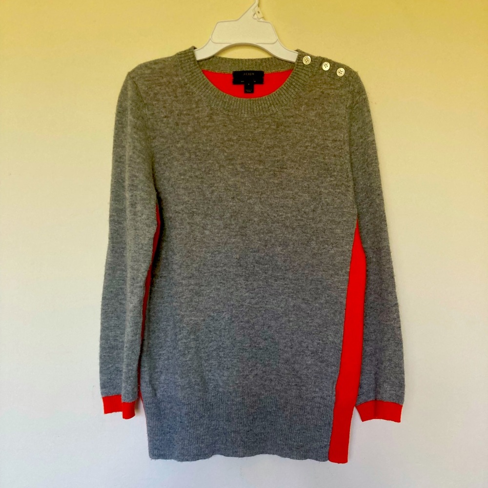 J Crew Cashmere Wool Blend crew neck sweater small
